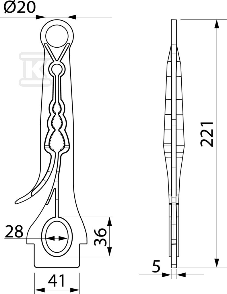 Klips ochronny przed gałęziami - ST149